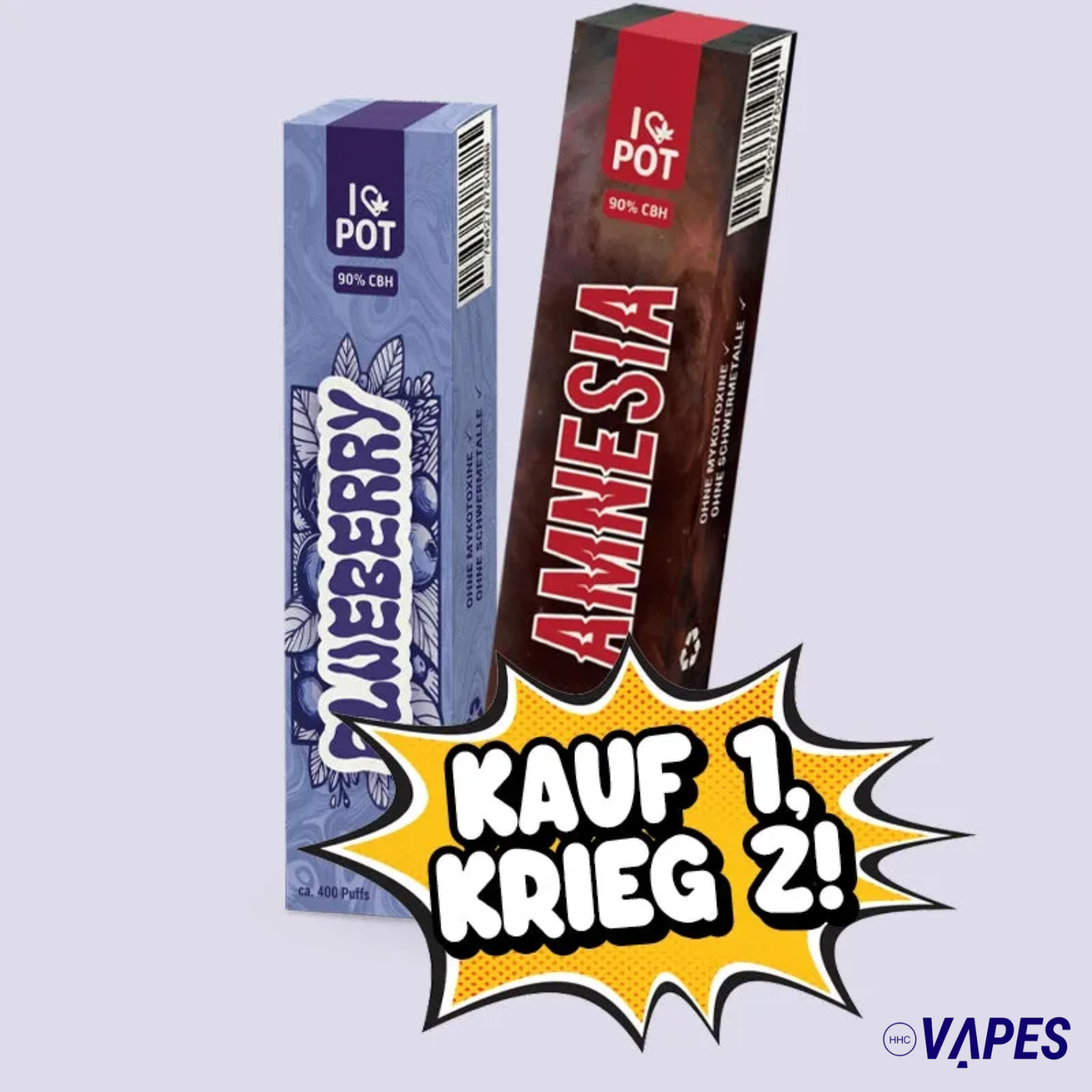2 für 1 CBH Vape Pen Bundle HHC VAPES