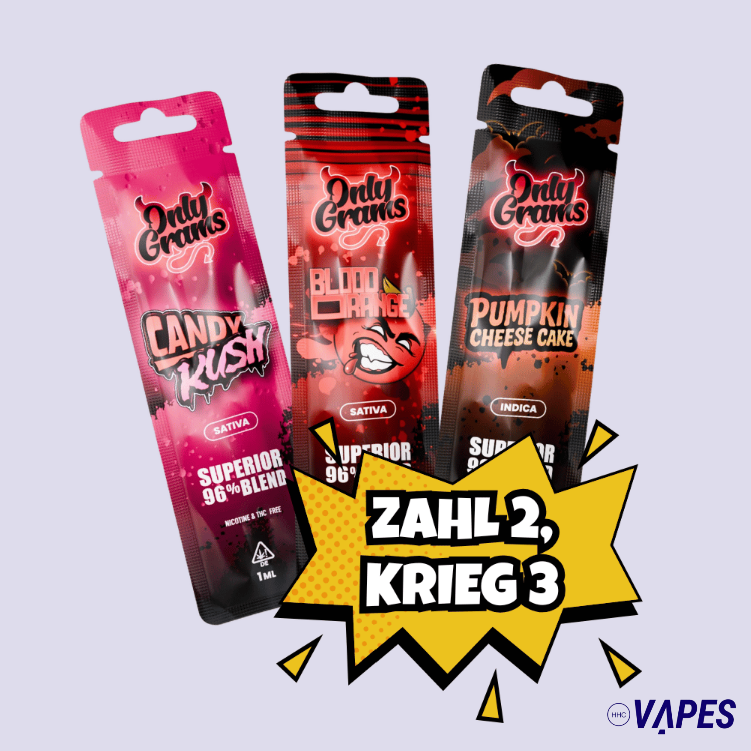 3 für 2 Superior OnlyGrams Halloween Bundle HHC VAPES