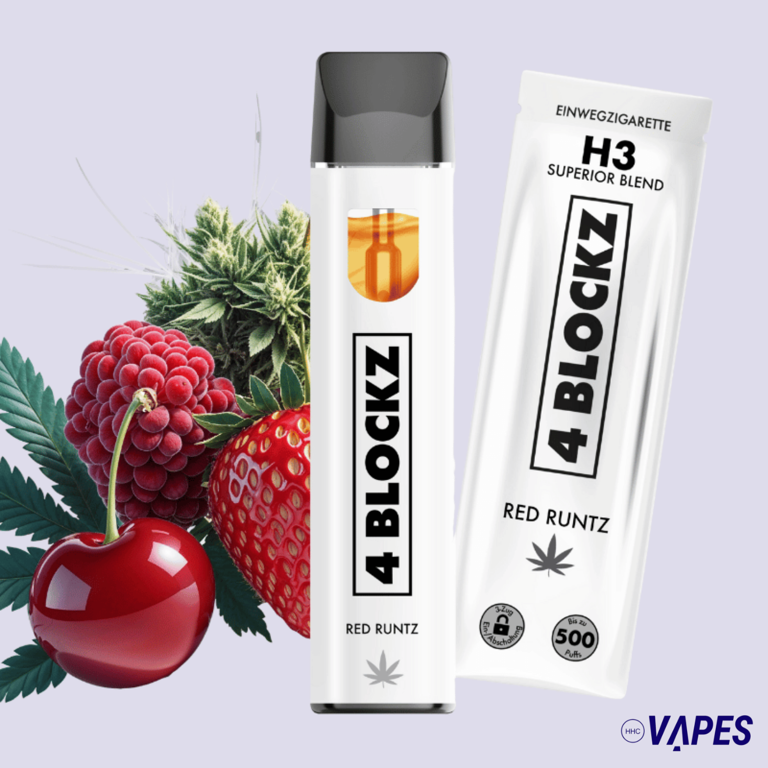 4 Blockz H3 Vape Pen - Red Runtz HHC VAPES