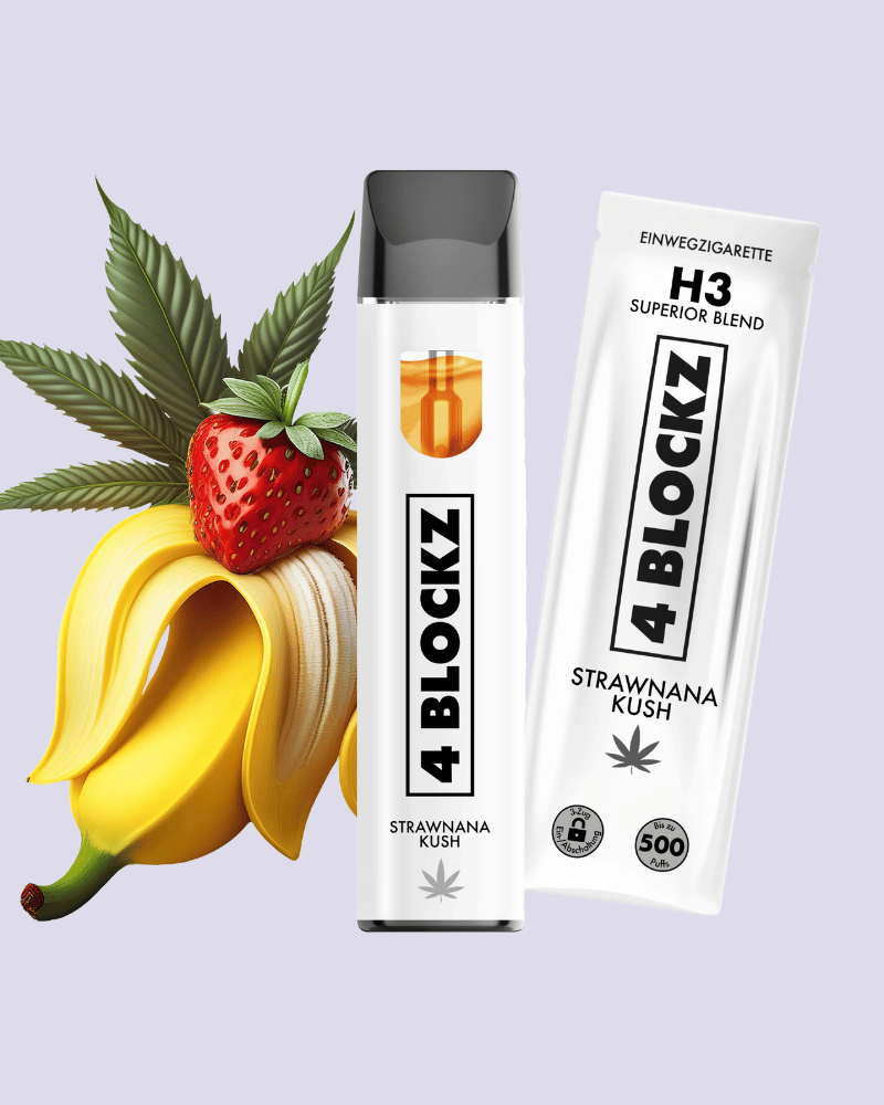 4 Blockz H3 Vape Pen - Strawnana Kush HHCVapes