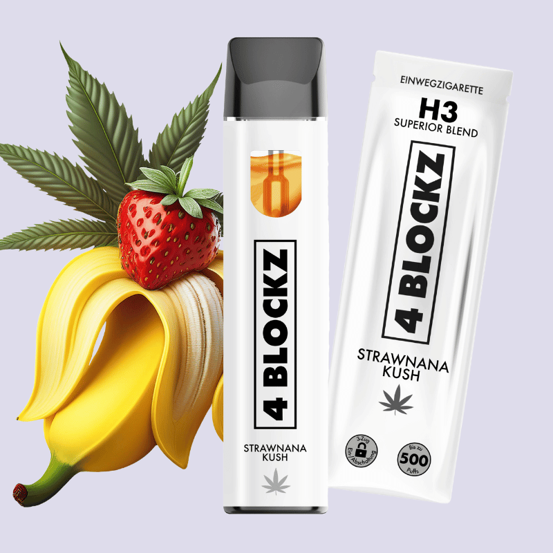 4 Blockz H3 Vape Pen - Strawnana Kush HHCVapes