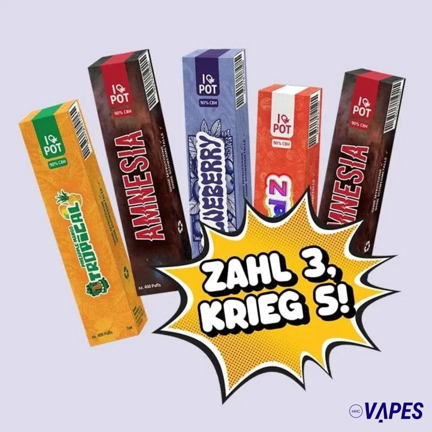 5 für 3 CBH Vape Bundle HHC VAPES