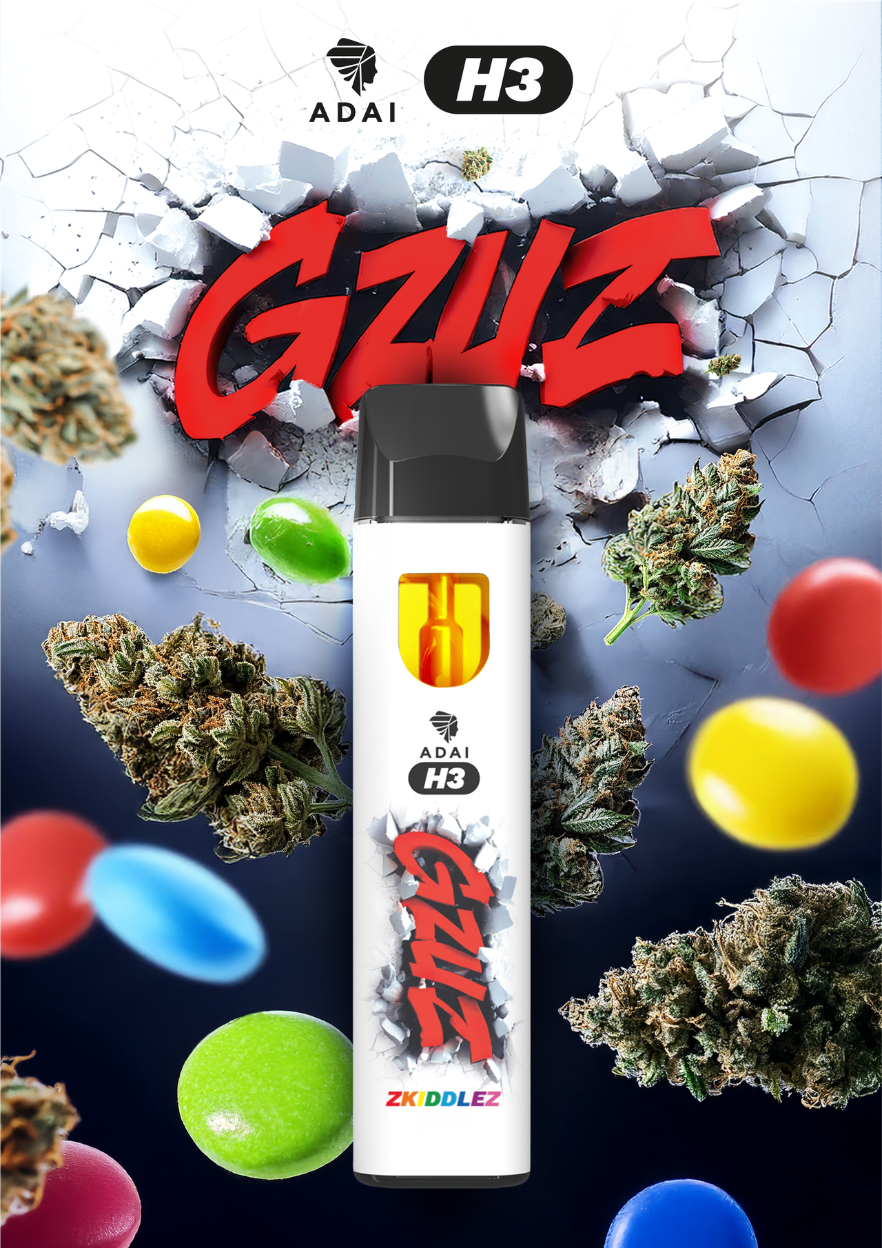 Gzuz H3 Vape Pen - Zkiddlez HHCVapes