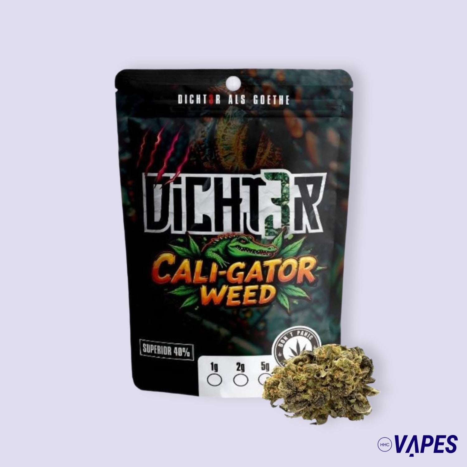 DICHT3R - 40% Superior Blüten - Cali-Gator Weed HHC VAPES