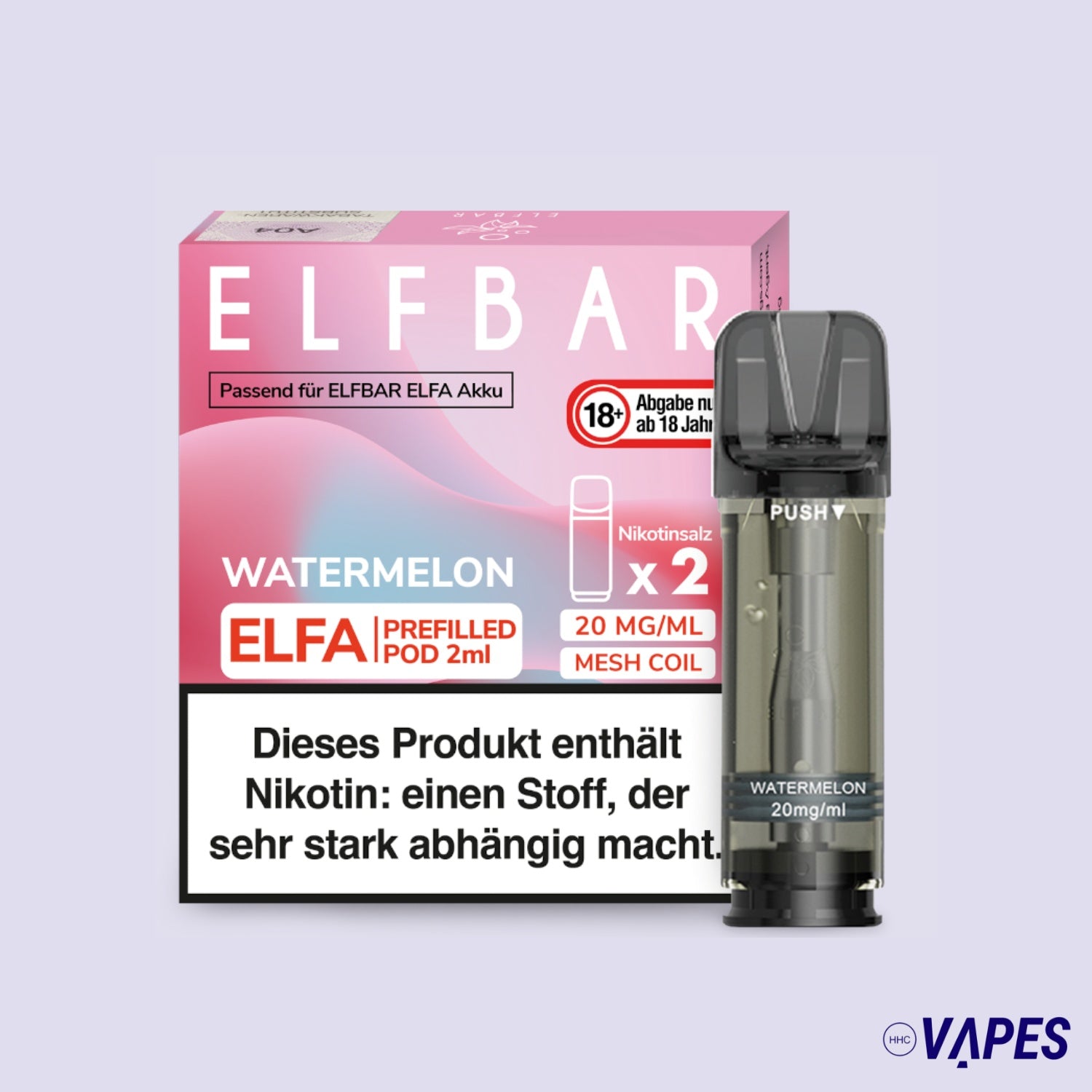 ELFA CP Prefilled Pod Watermelon 20mg/ml HHC VAPES