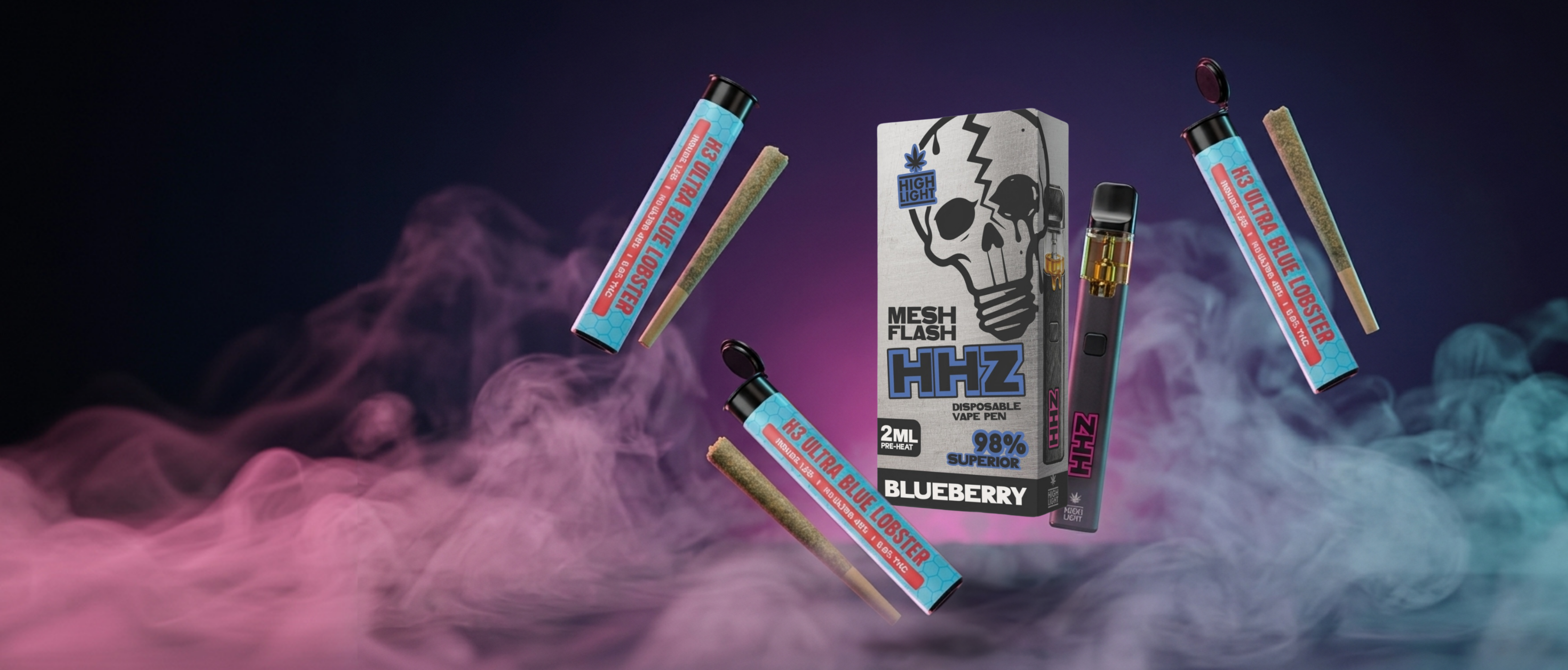 HHC Vapes_Hero_Banner_Desktop blue lobster