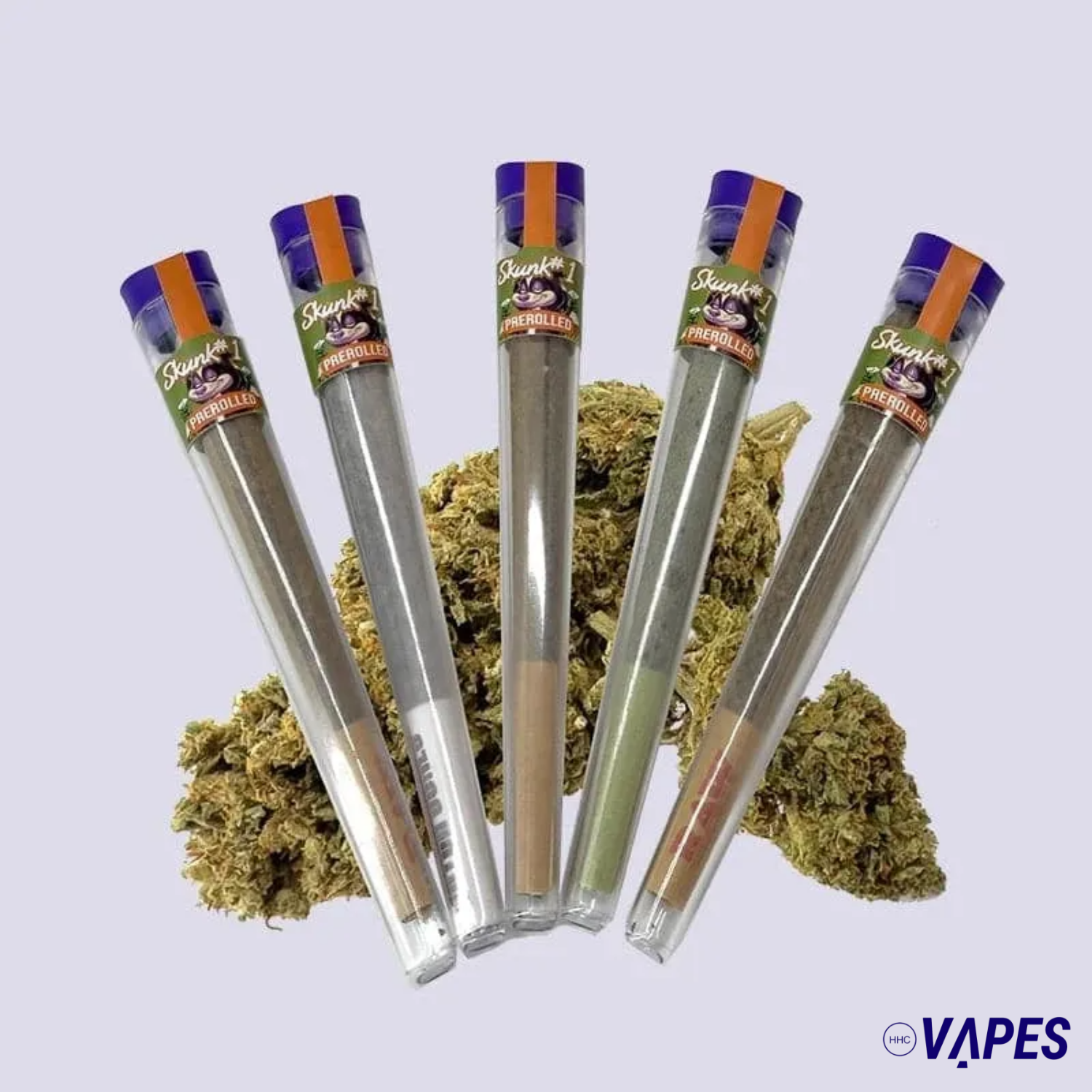 HHZ Pre-Roll Bundle - Skunk 1# mit 5 Stk HHC VAPES