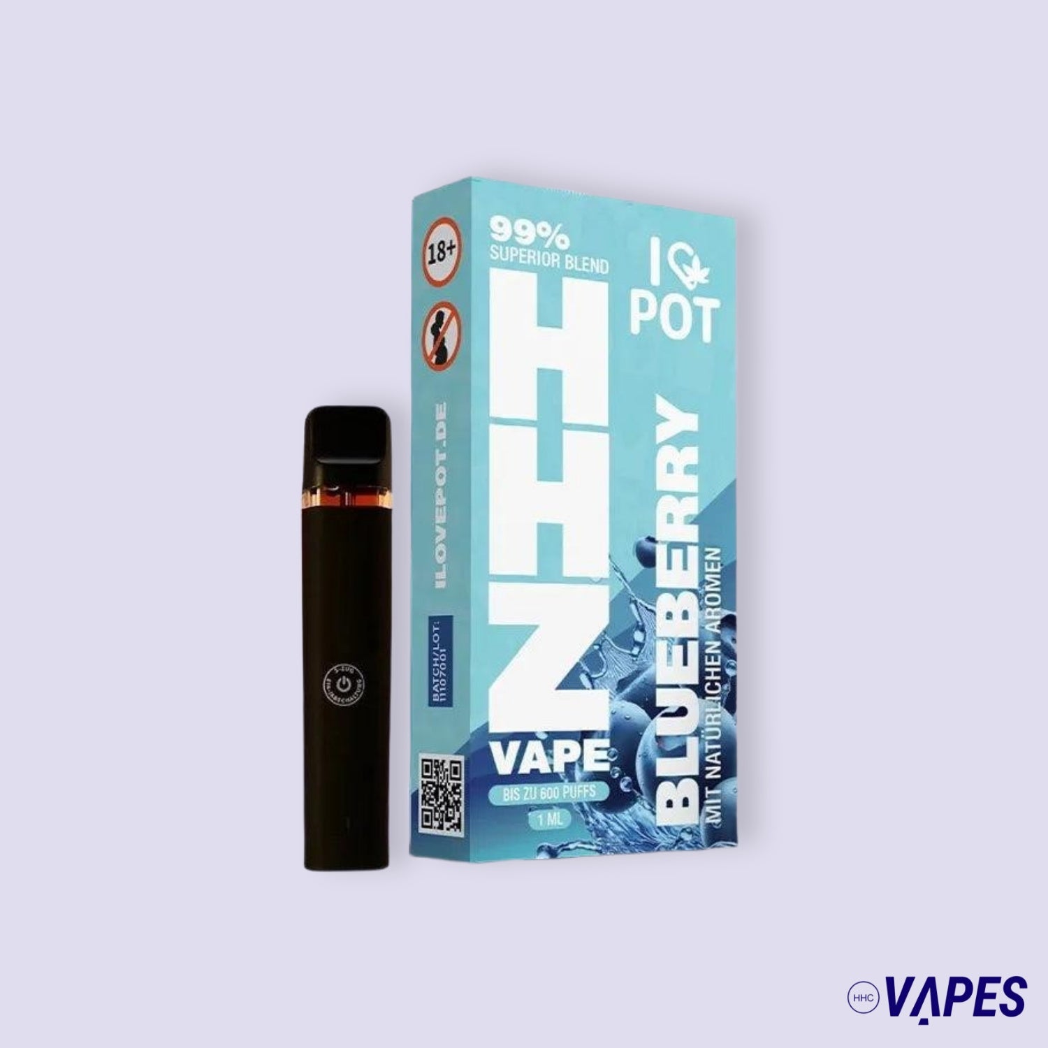 HHZ Vape Pen 95% - Blueberry HHC VAPES