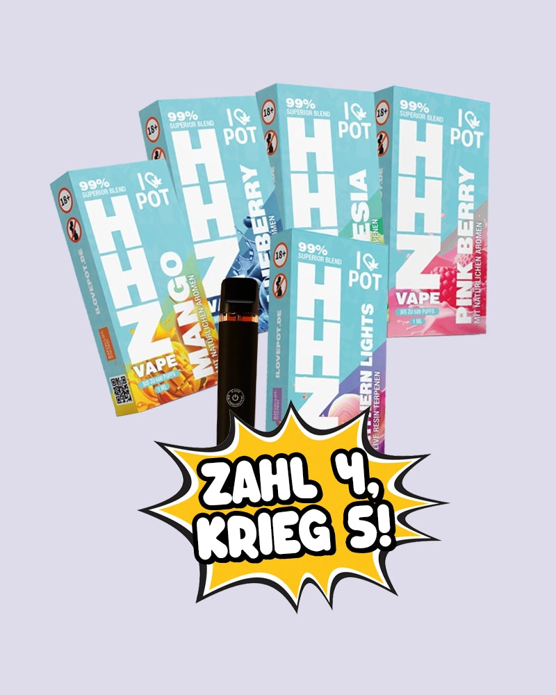 5 für 4 HHZ Vape Bundle HHCVapes
