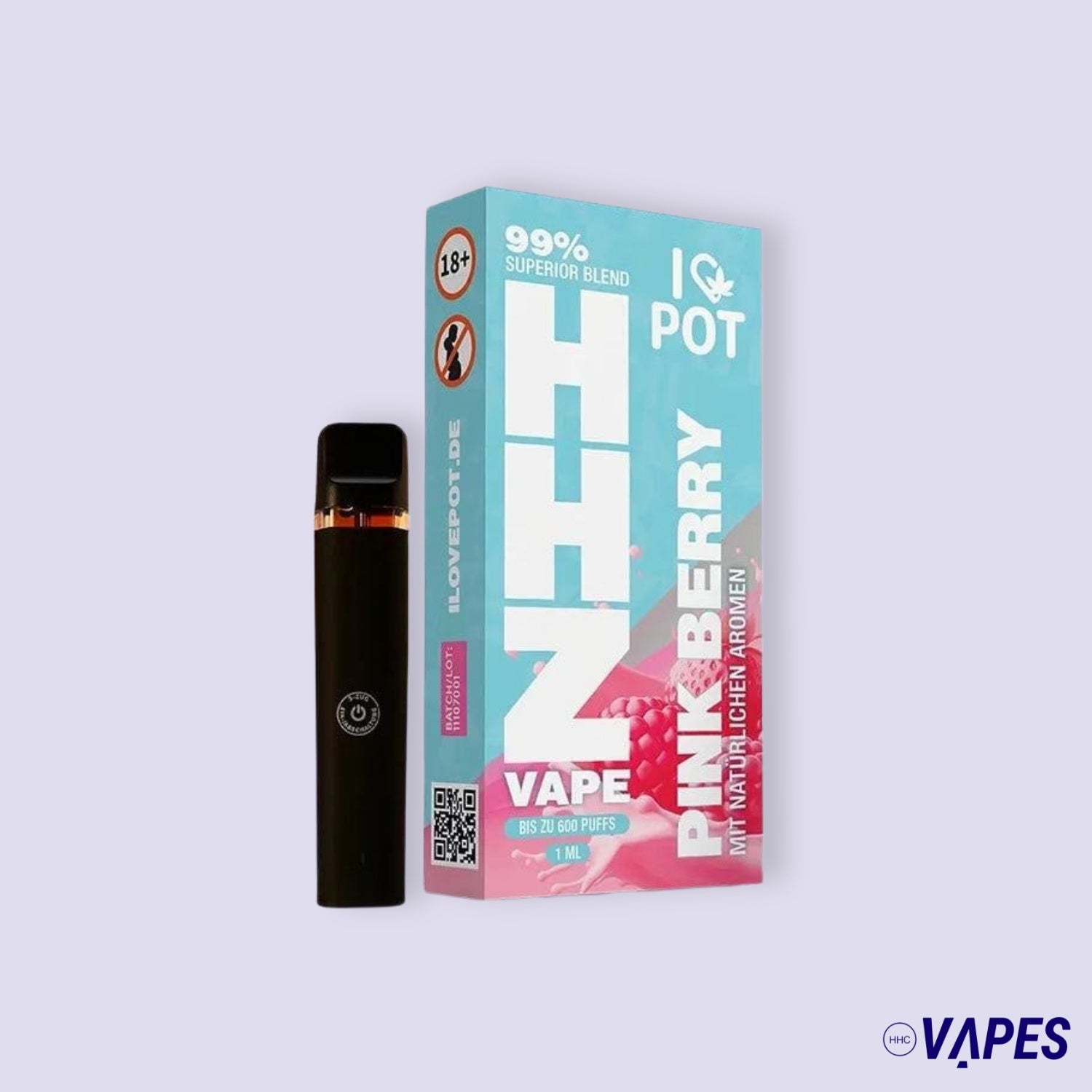 HHZ Vape Pen 95 % - Pink Berry