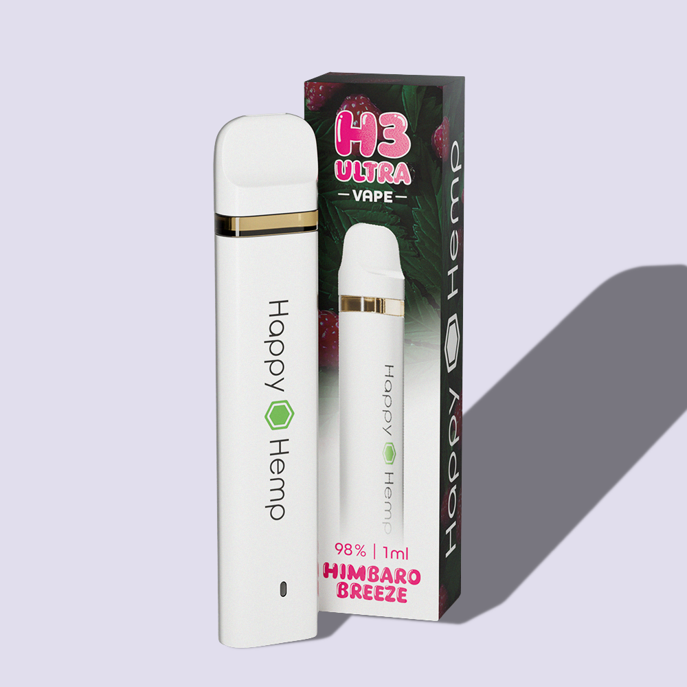 Happy Hemp H3 Ultra Vape 98% - Himbaro Breeze 1ml