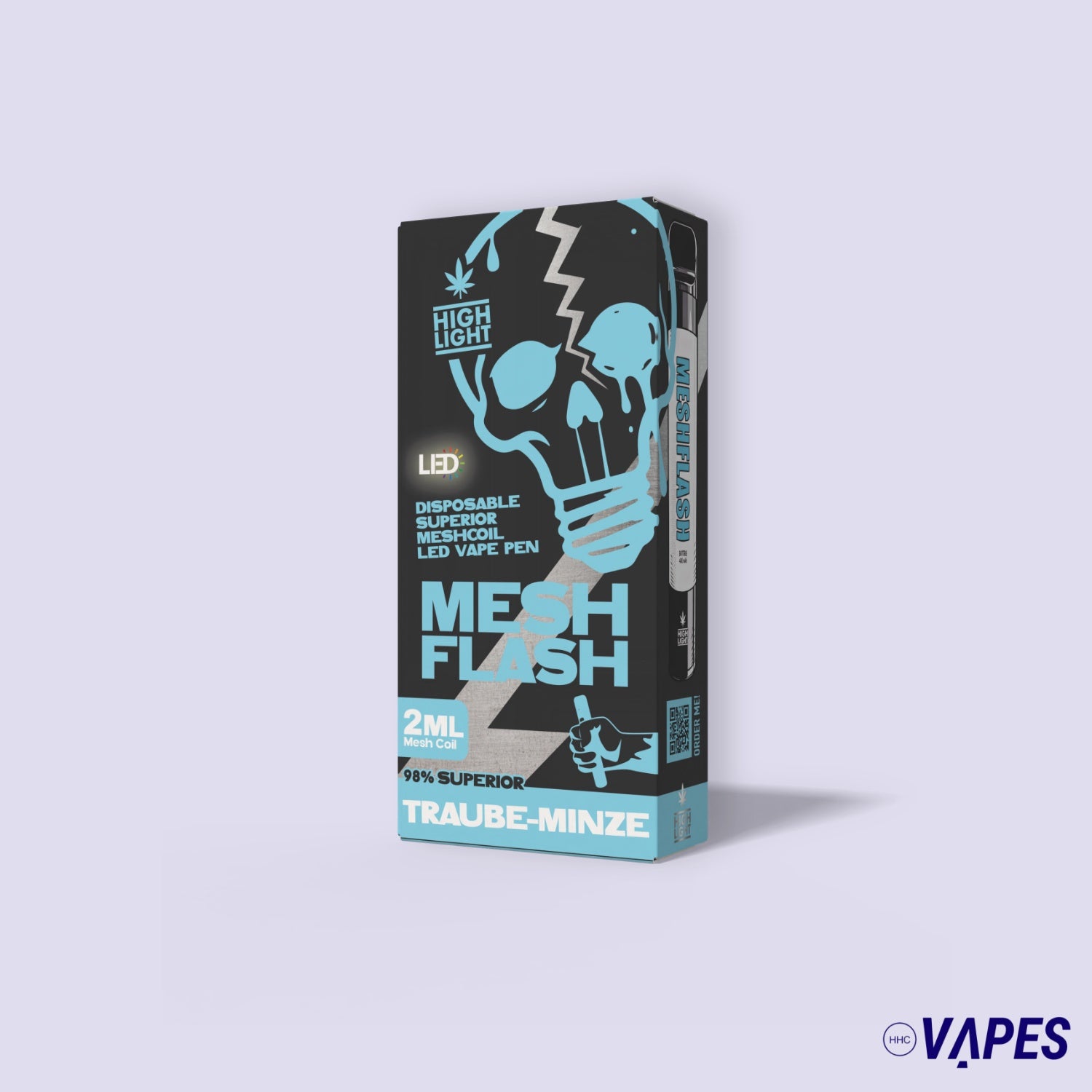 Highlight-Meshflash H2 Superior Traube-Minze 2ml HHC VAPES