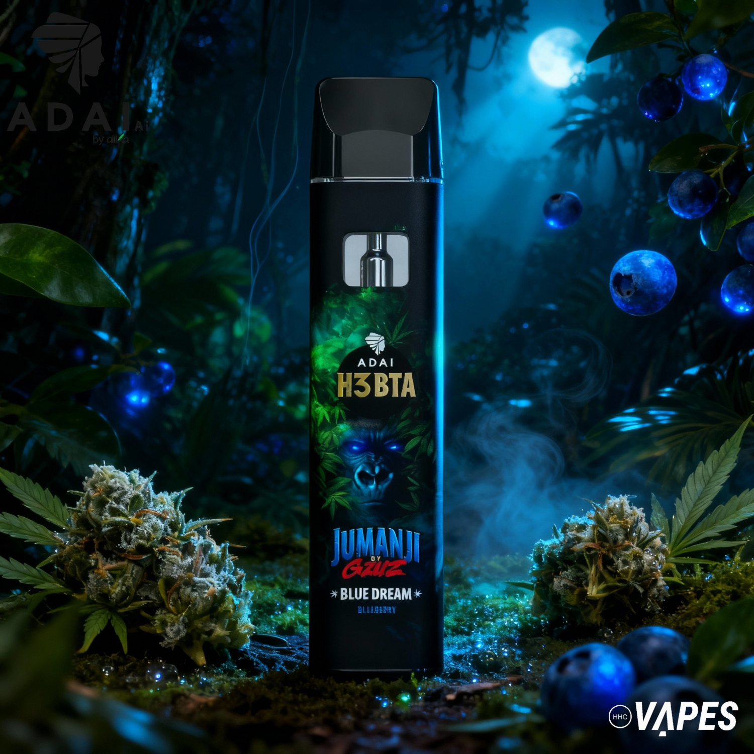 JUMANJI VAPE - H3BTA - Blue Dream (Borůvka) HHC VAPES