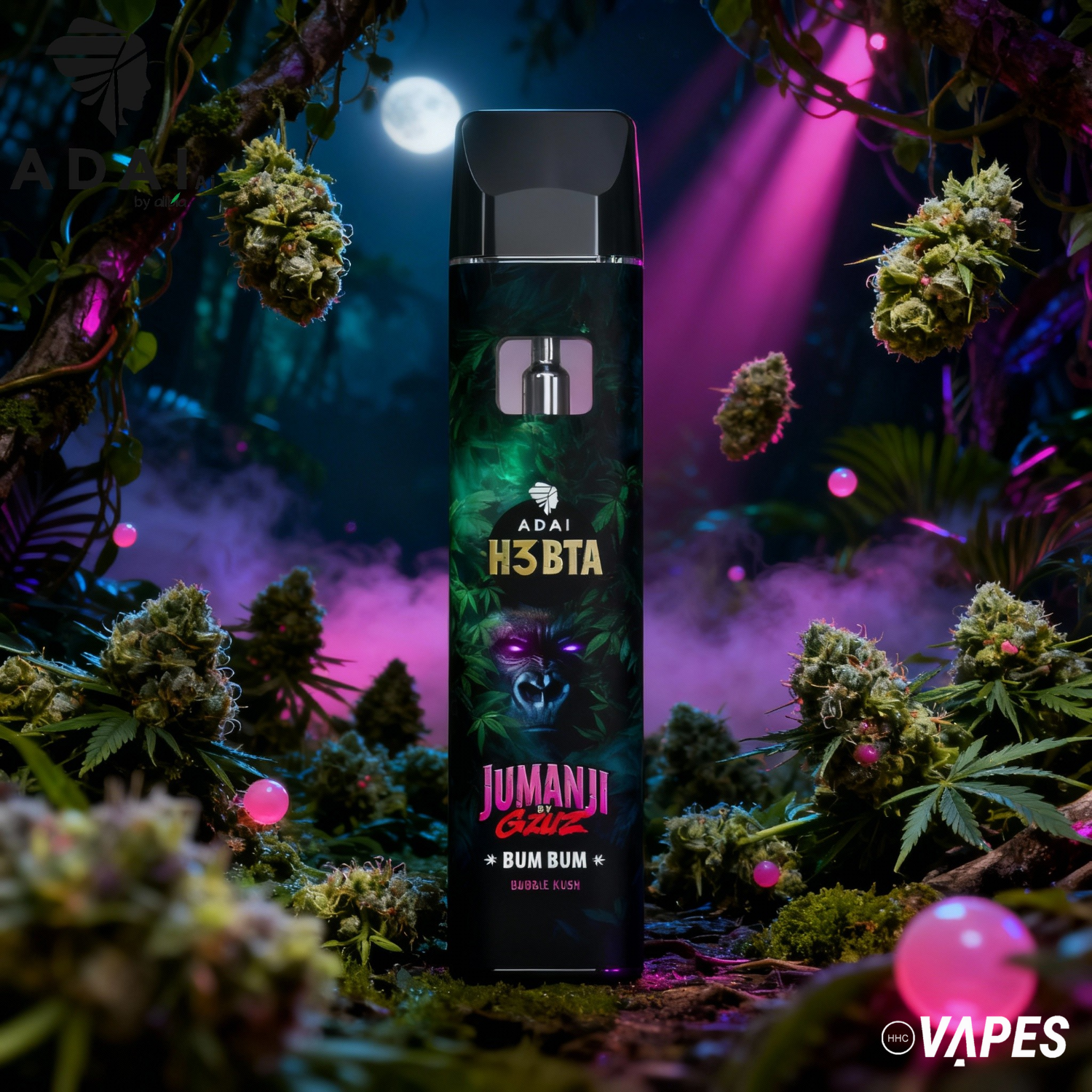 JUMANJI VAPE - H3BTA - Bum Bum (Bubble Kush) HHC VAPES