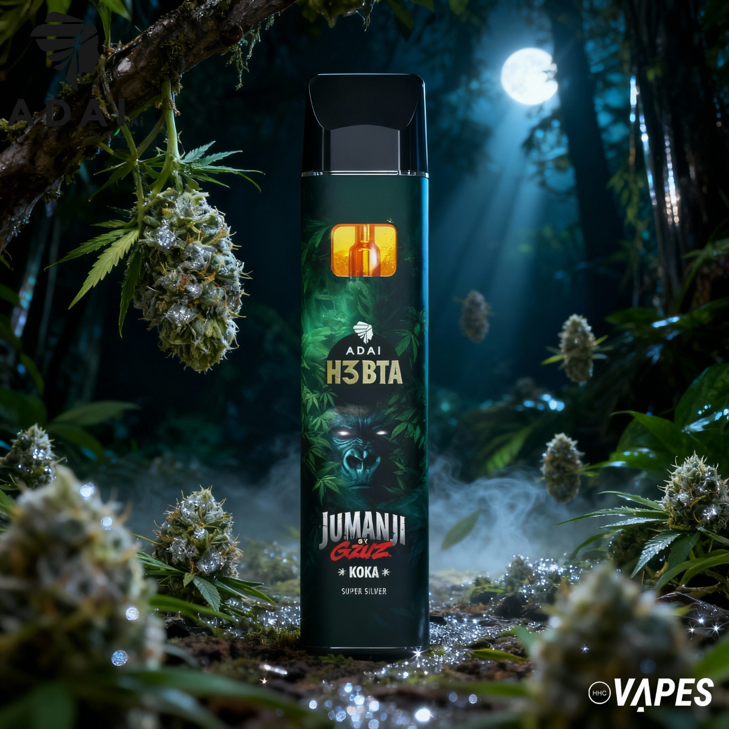 JUMANJI VAPE - H3BTA - Koka (Super Silver) HHC VAPES