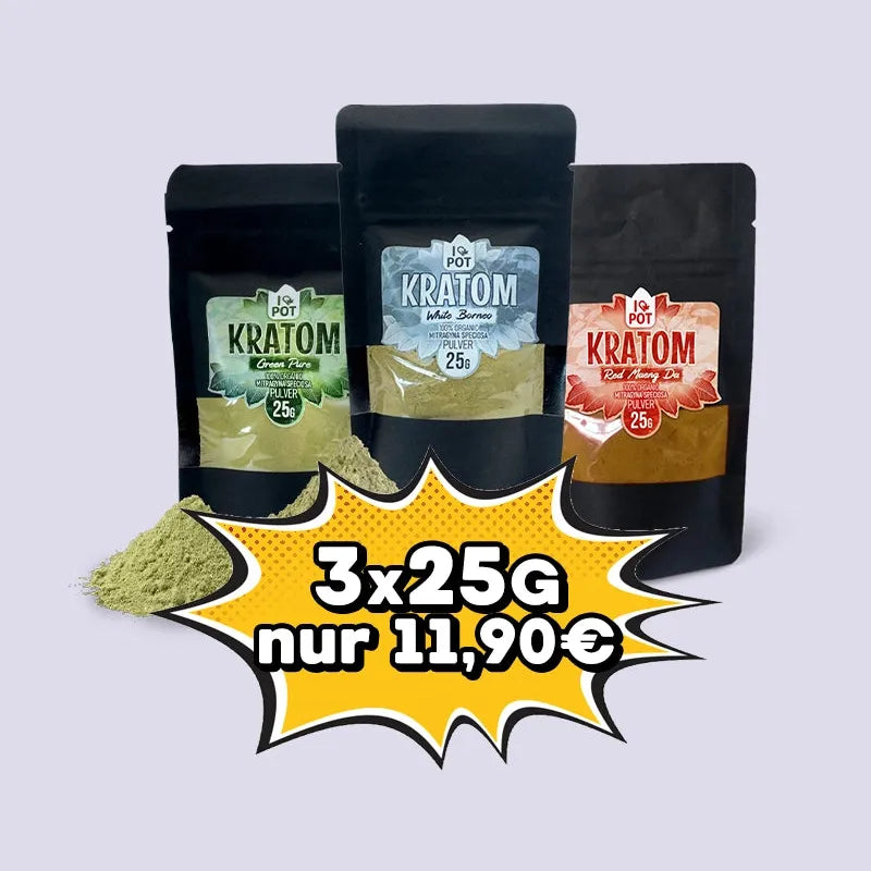 ILP Kratompulver Paket - 3 gånger 25g HHCVapes