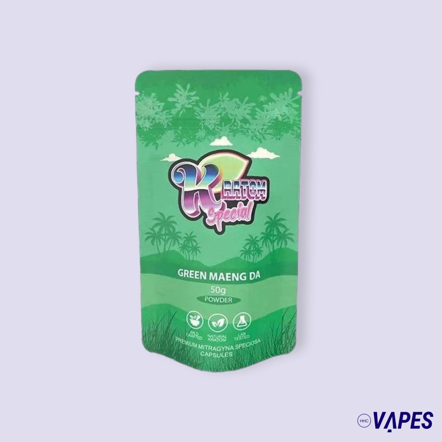Kratompulver 50g - Green Maeng Da HHC VAPES