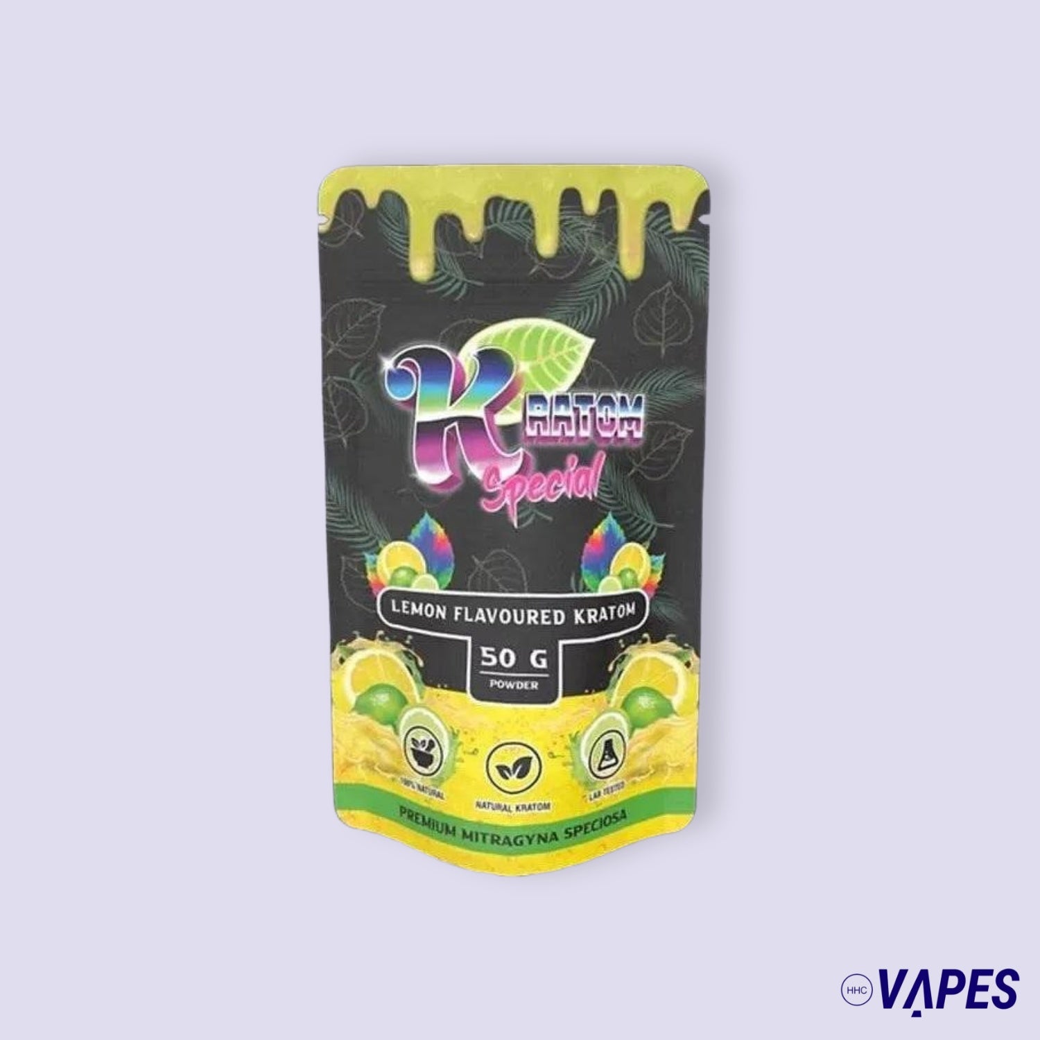 Kratompulver 50g - Lemon & Lime HHC VAPES