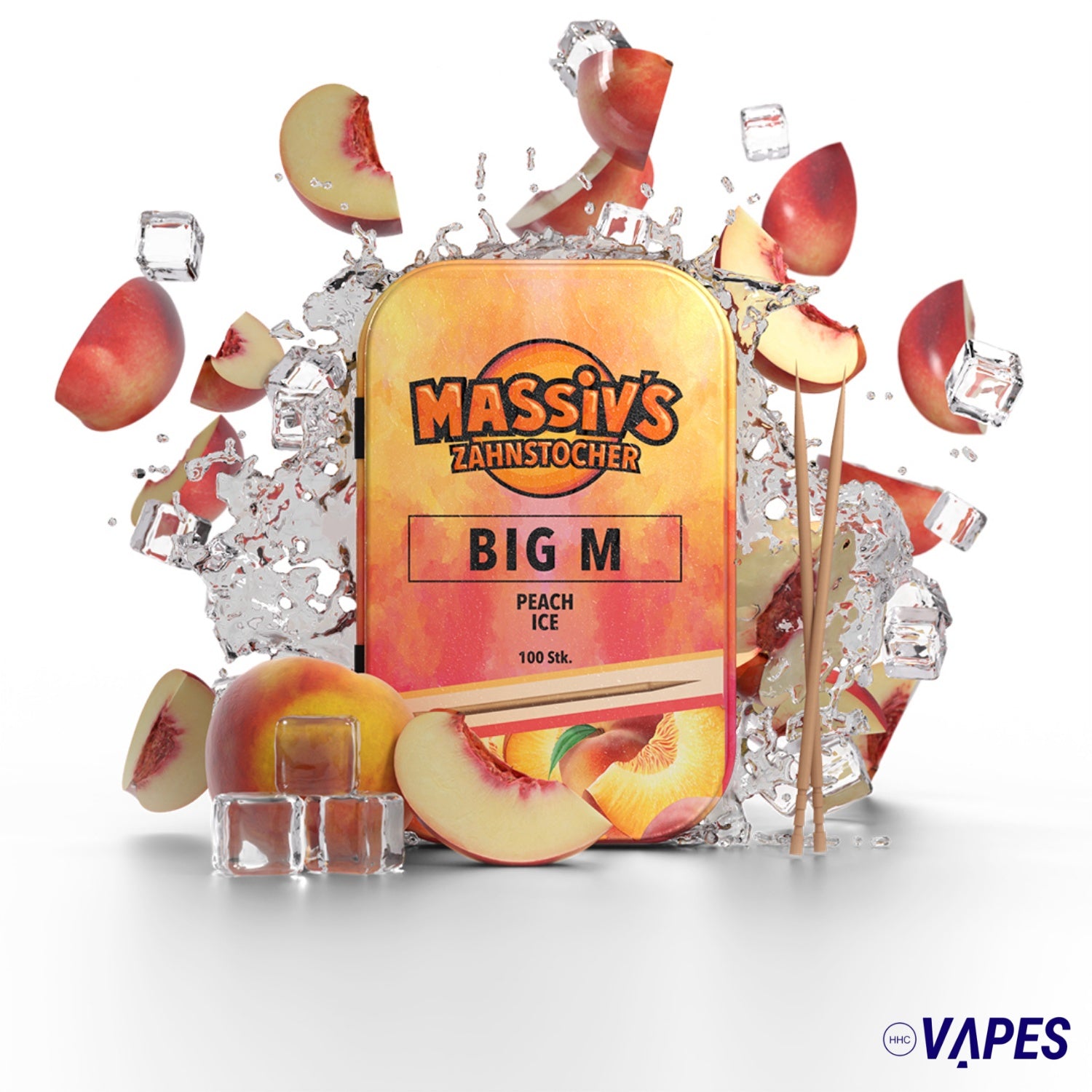 Palillos de dientes Massiv - 100 unidades Big M Vaper HHC