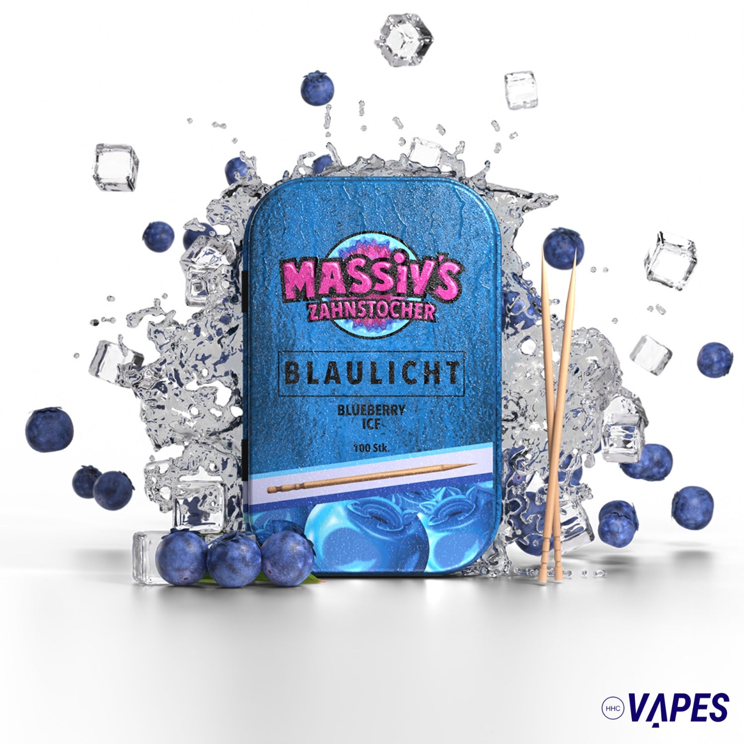 Palillos Massiv - 100 uds. Blaulicht Vaper HHC
