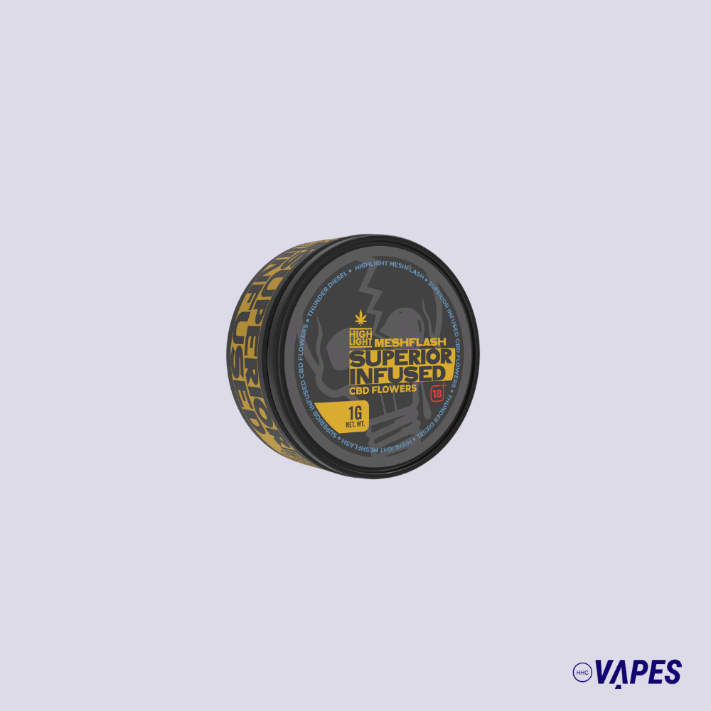 Meshflash Premium Infused CBD Blüte - Thunder Diesel 1g