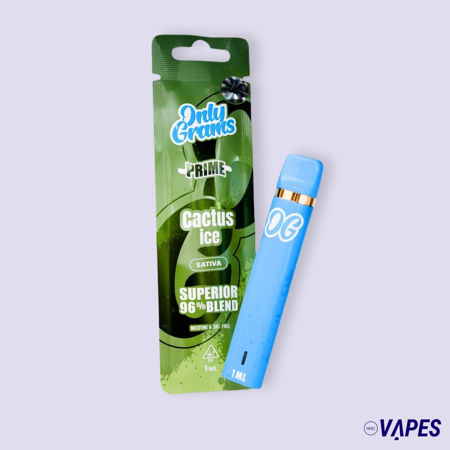 Only Grams Superior Vape Pen 96% - Cactus Ice HHC VAPES