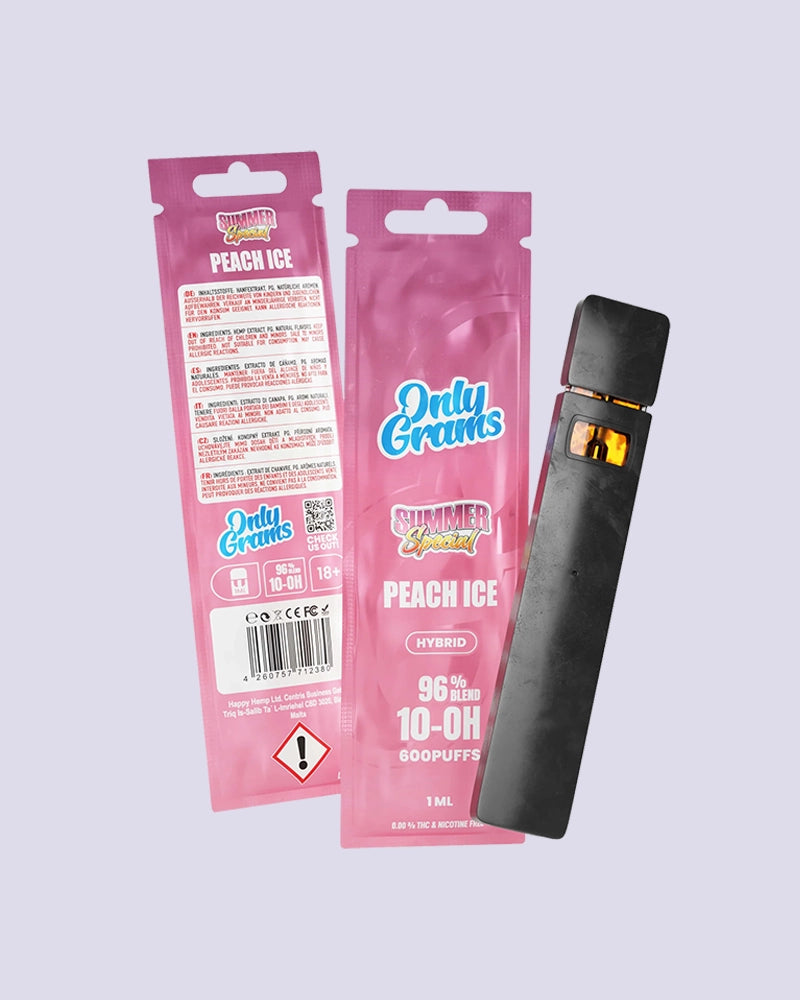 OnlyGrams 10-OH-HHC Vape Pen 96% - Peach Ice