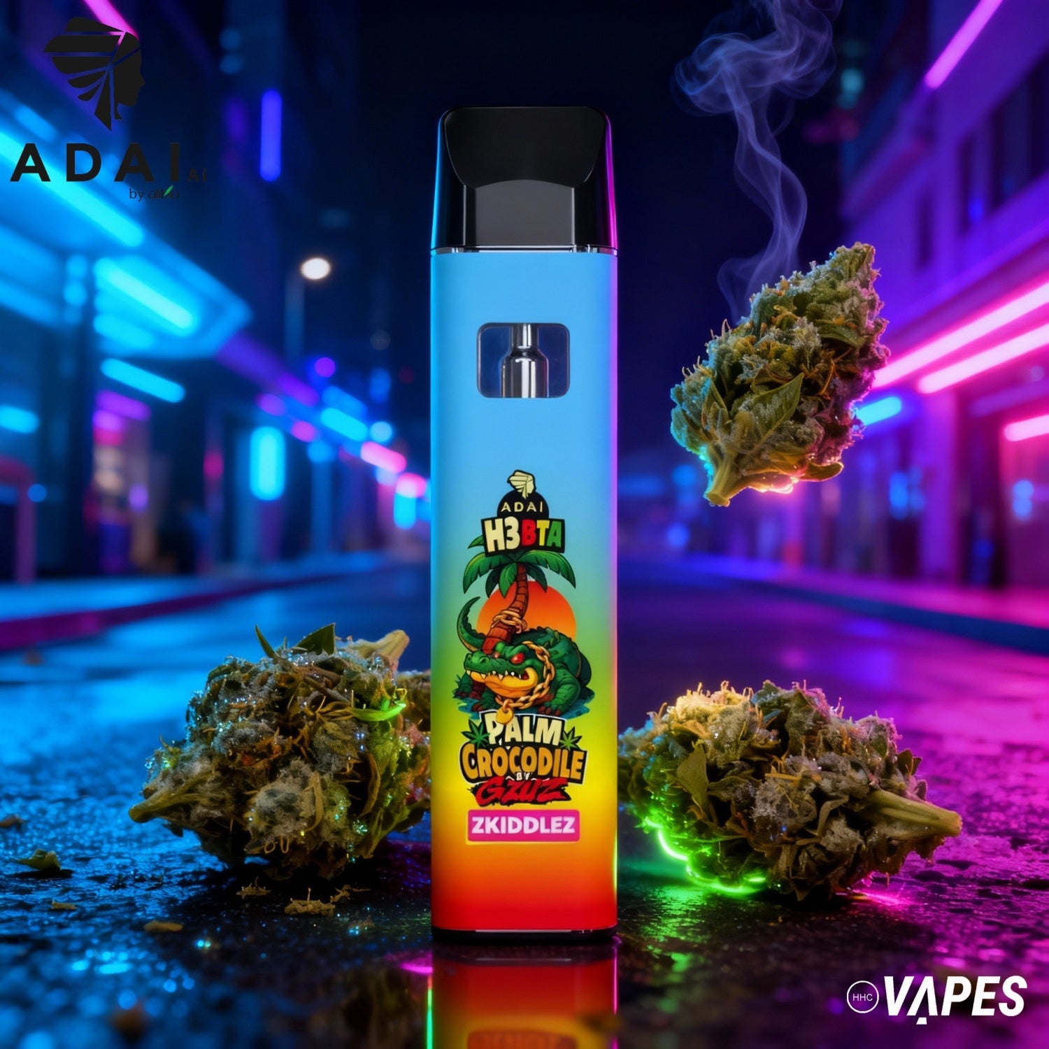 Palm Crocodile By Gzuz - H3BTA - Zkiddlez 1ml HHC VAPES