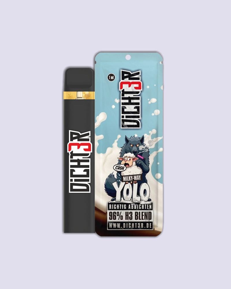 DICHTeRS YOLO MILKY-WAY h3 BLEND TEST - HHC VAPES