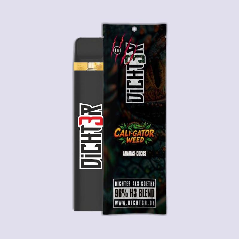 DICHT3R - 96% H3 Blend Vape - Cali-Gator Weed (Ananas Cocos)