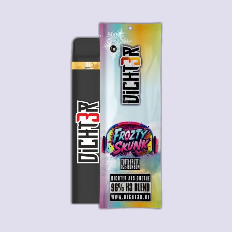 DICHT3R - 96% H3 Blend Vape - Frozty Skunk (Tutti-Frutti Icebonbon)
