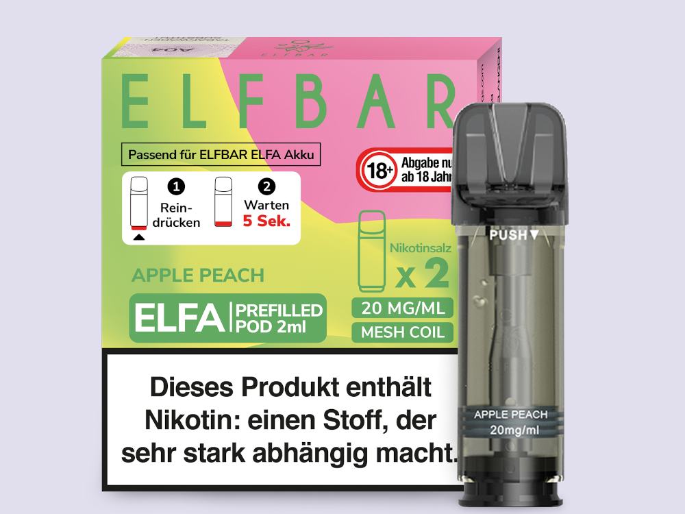 ELFA CP Prefilled Pod Apple Peach 20mg/ml