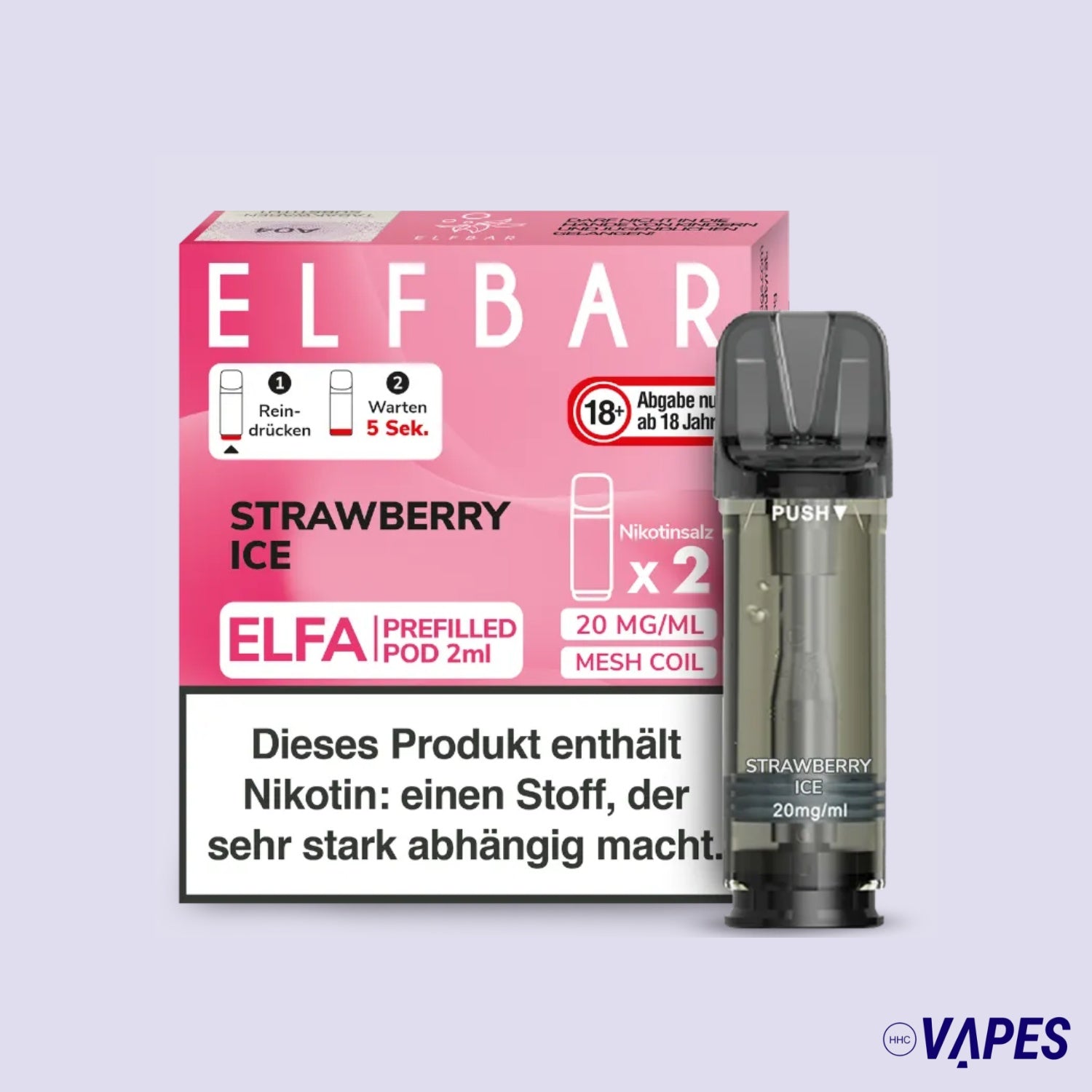 ELFA CP předplněná cartridge Strawberry Ice 20mg/ml