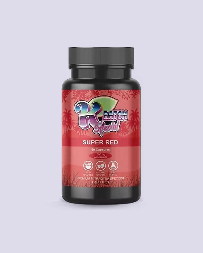 Kratom Kapseln 60 Stück - Super Red - HHC VAPES