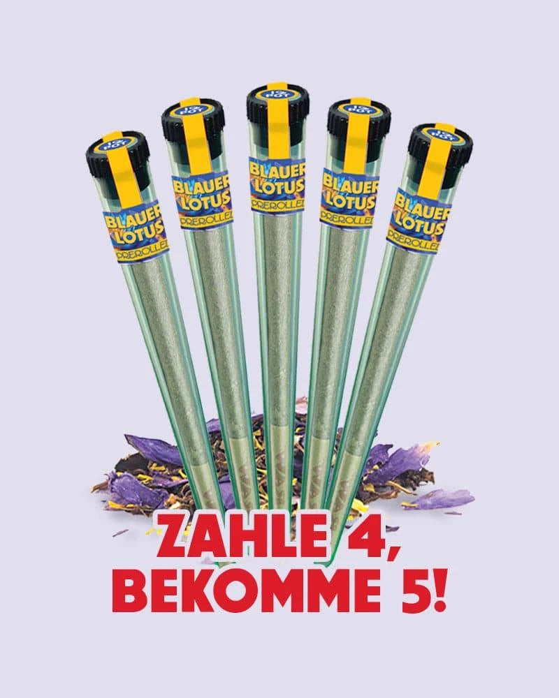 Blauer Lotus Pre Roll Bundle mit 5 Stück - HHC VAPES