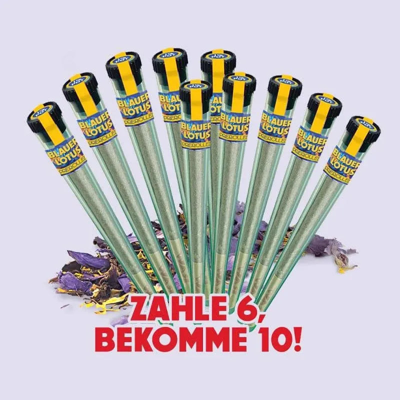 Blauer Lotus Pre Roll Super Bundle mit 10 Stück - HHC VAPES