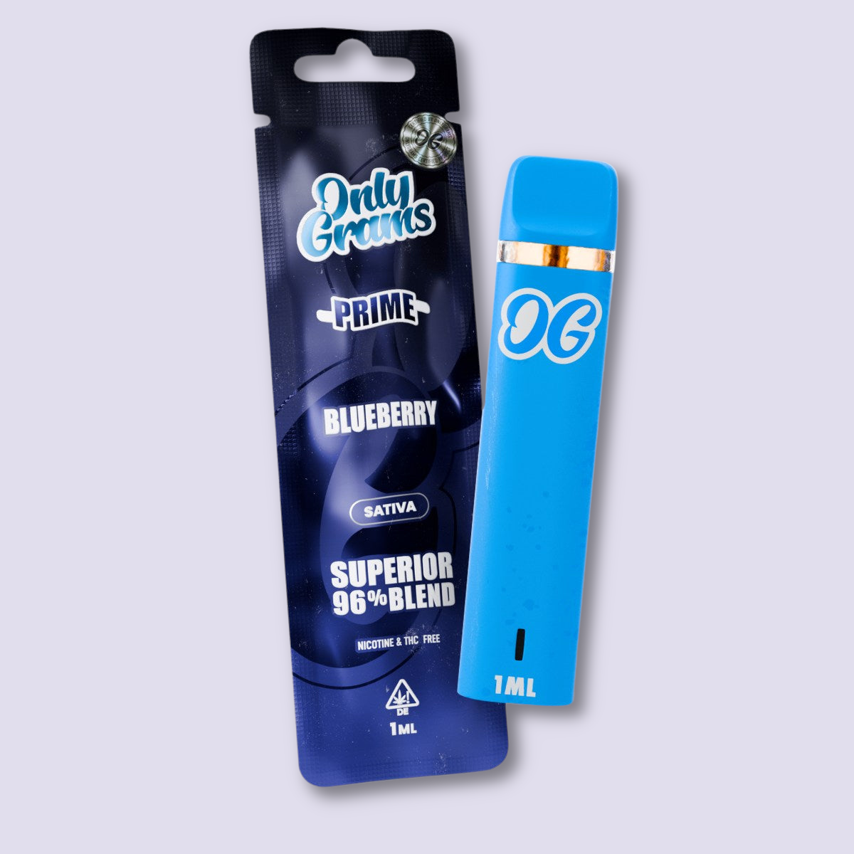 OnlyGrams Superior Vape Pen 96% - Blåbär - HHC VAPES