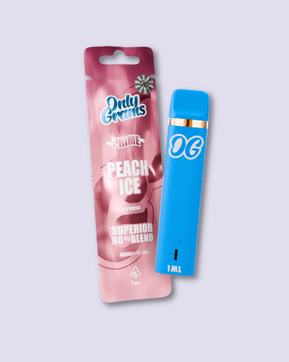 OnlyGrams Superior Vape Pen 96% - Peach Ice - HHC VAPES