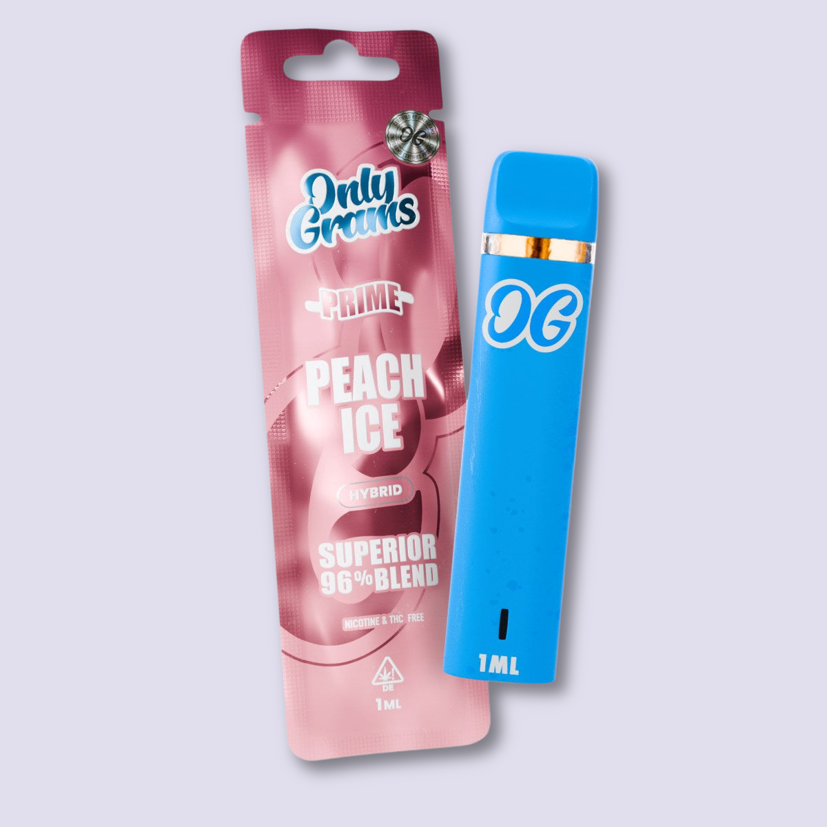 OnlyGrams Superior Vape Pen 96% - Peach Ice - HHC VAPES