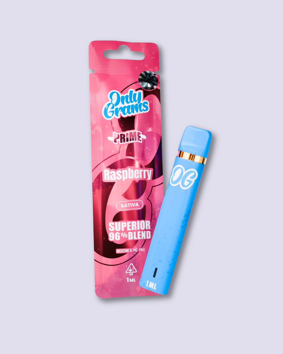 Only Grams Superior Vape Pen 96% - Raspberry
