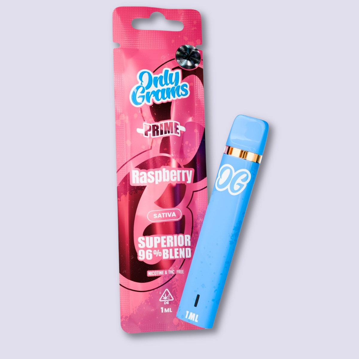 Only Grams Superior Vape Pen 96% - Raspberry