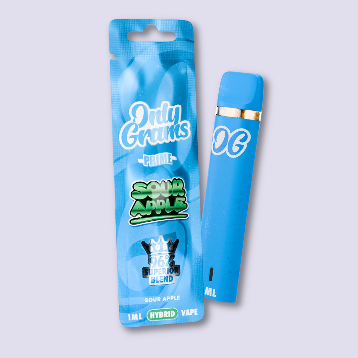 Only Grams Superior Vape Pen 96% - Sour Apple