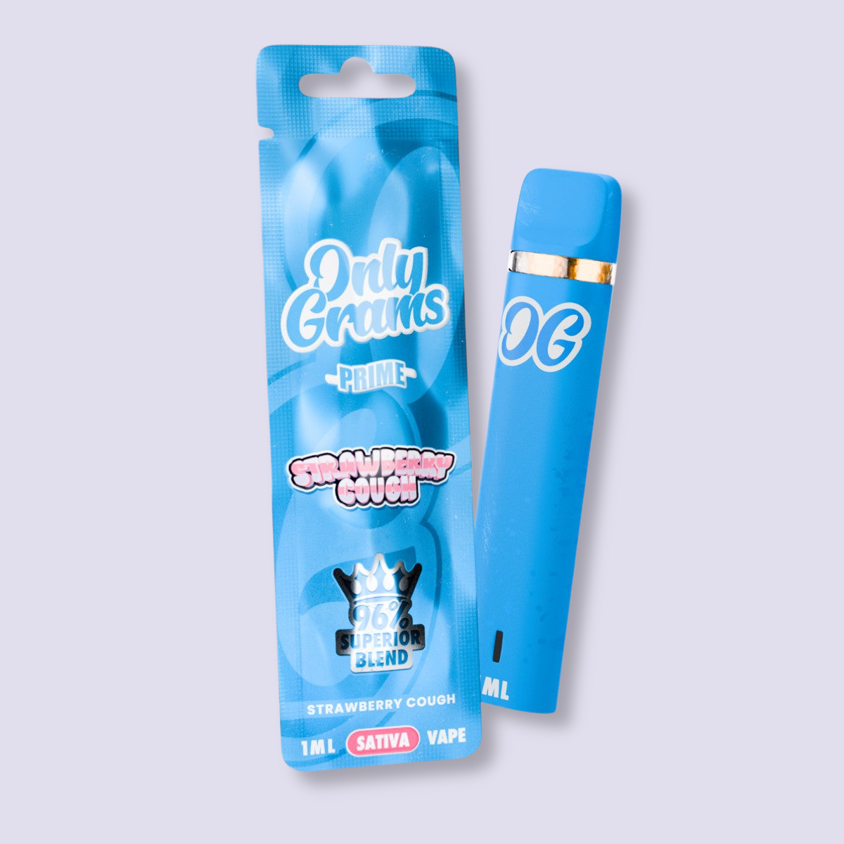 Only Grams Superior Vape Pen 96% - Strawberry Cough