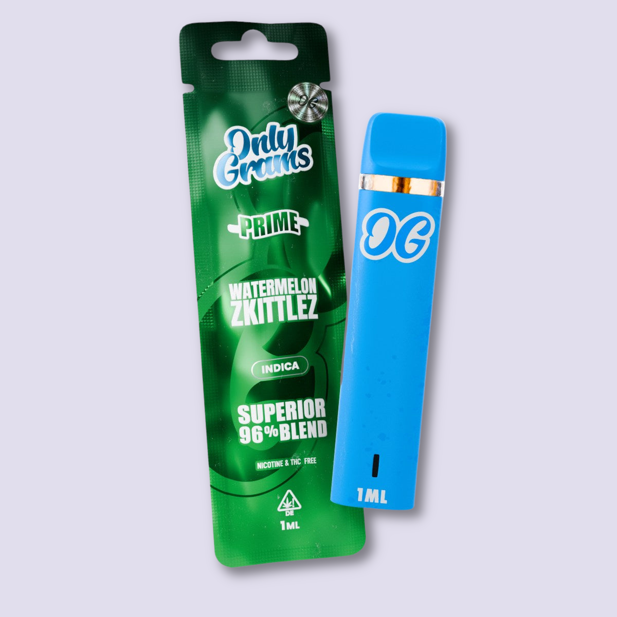 OnlyGrams Superior Vape Pen 96 % - Watermelon Zkittlez - HHC VAPES