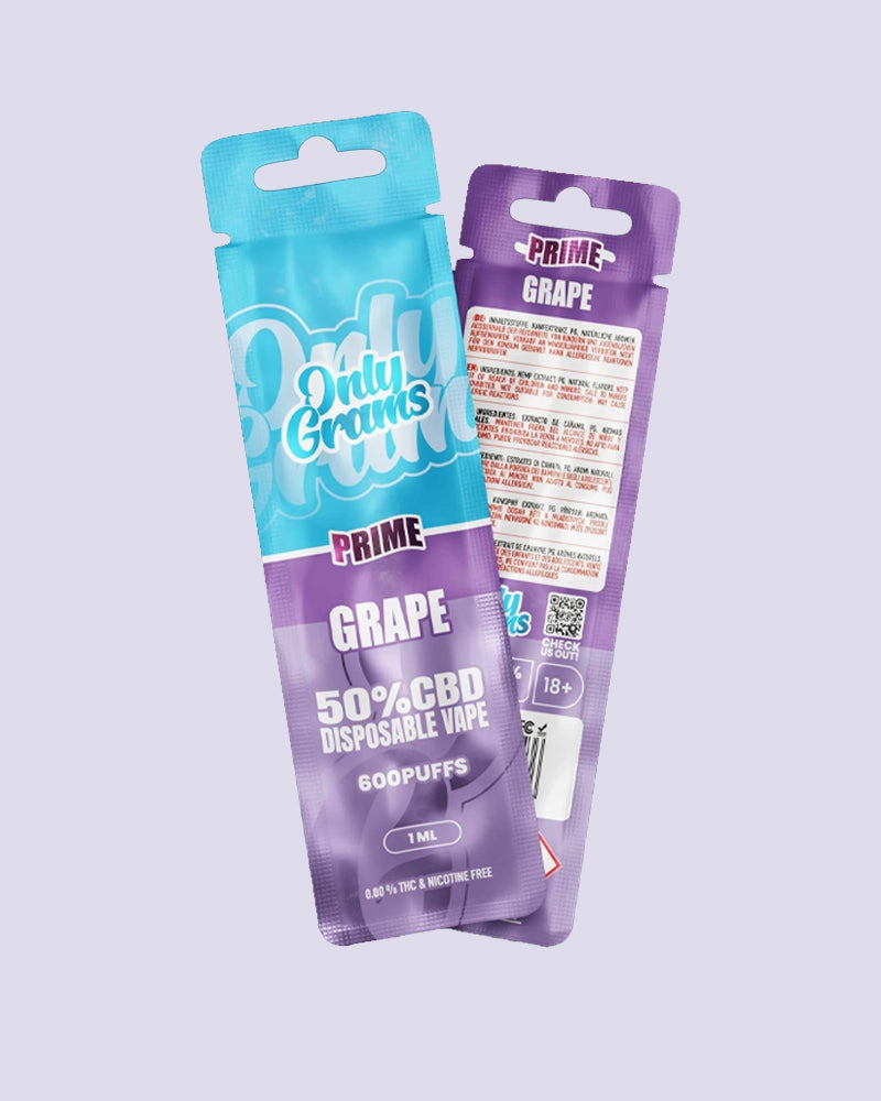 OnlyGrams CBD Vape Pen 50% - Grape - HHC VAPES