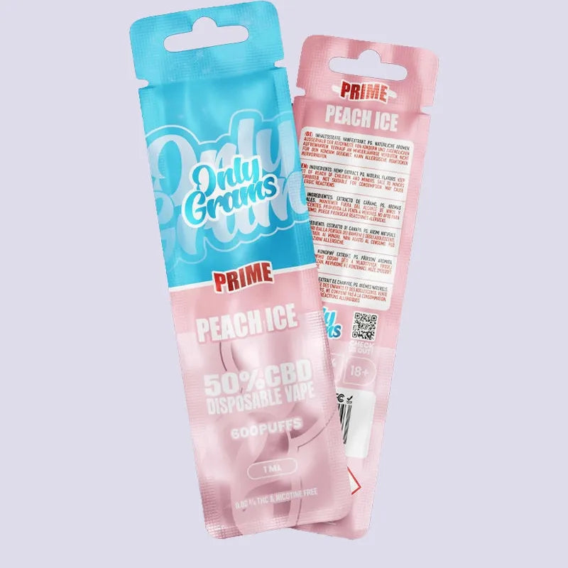OnlyGrams CBD Vape Pen 50% - Peach Ice - HHC VAPES