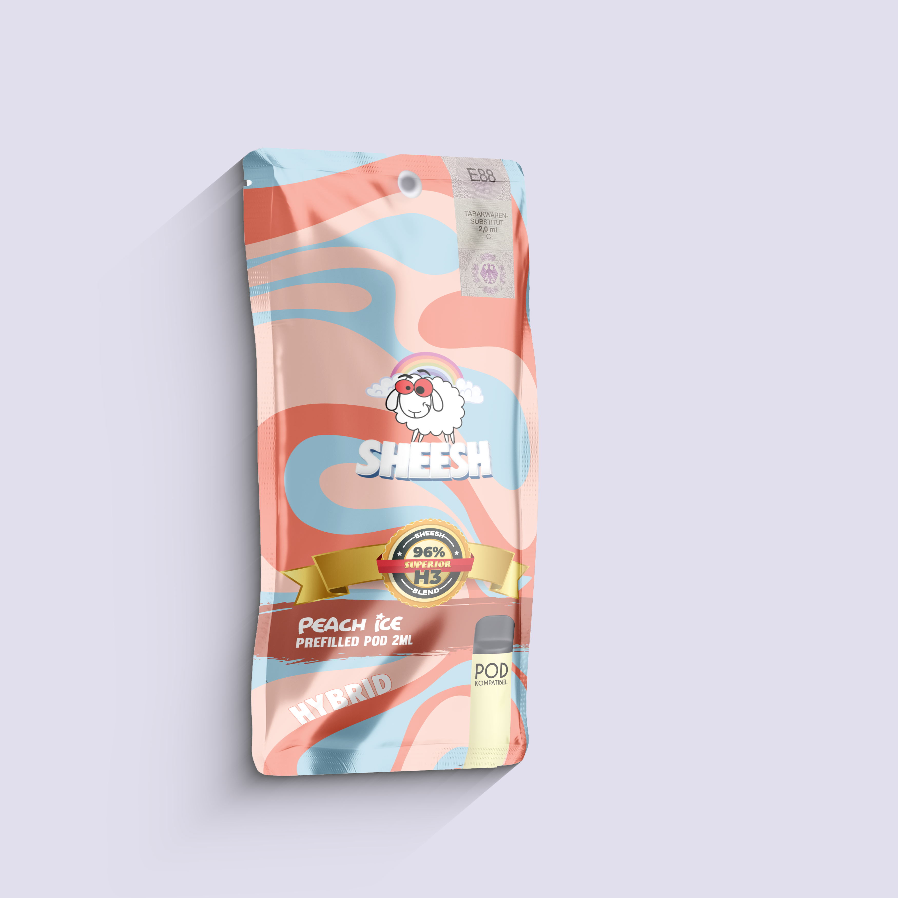 SHEESH - 96% H2 Superior Pod 2ml - Peach Ice