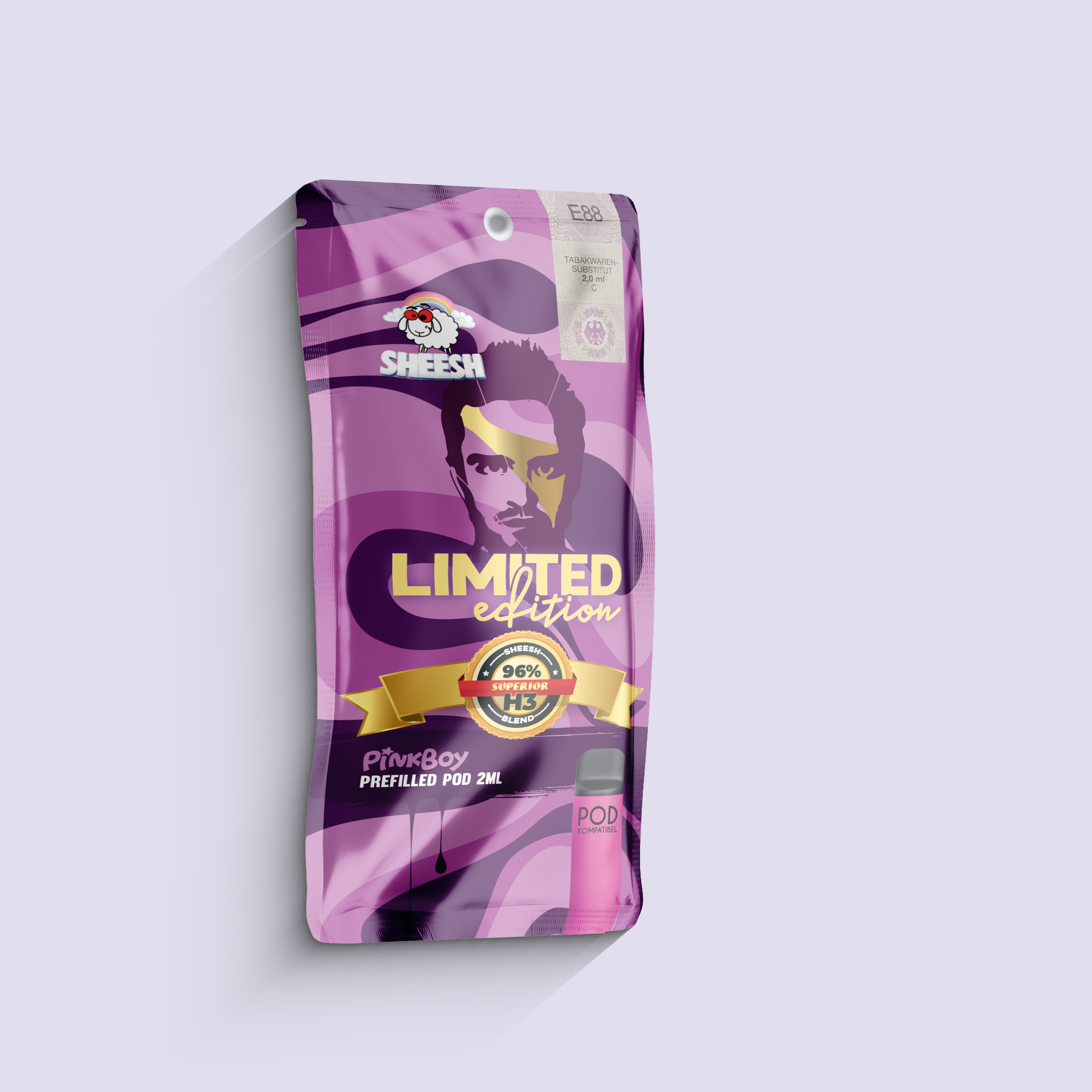 SHEESH - 96% H3 Superior Pod 2ml - Pinkboy