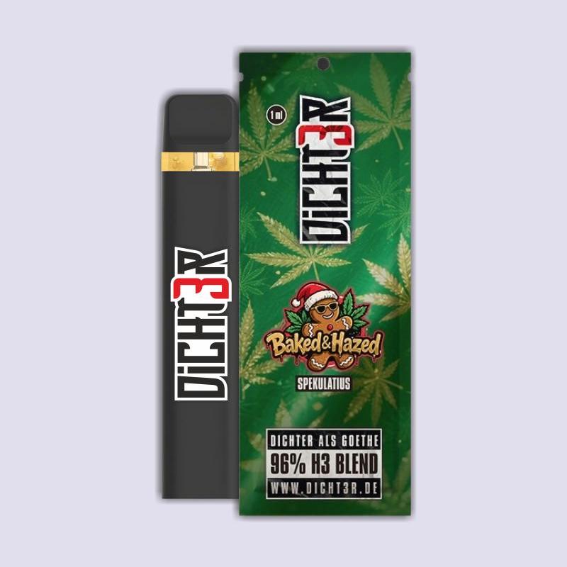 DICHT3R - 96% H3 Blend Vape - Baked & Haze (Spekulatius)
