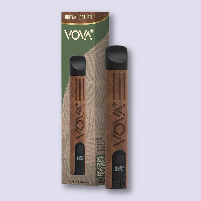 Vova Plus Vaporizer - Brown Leather HHCVapes
